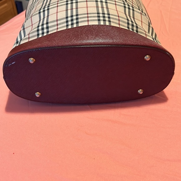 BURBERRY Logo Nova Check Tote Shoulder Bag - Picture 3 of 16